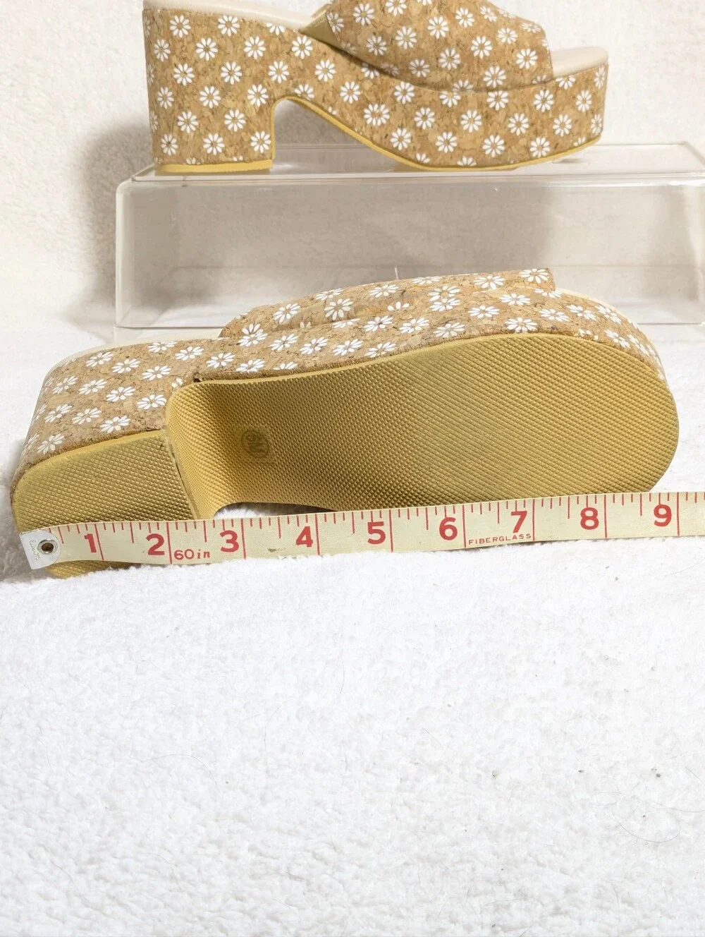 Womens Beach By Matisse Floral Cork Platform Slip On Sandals Summer Festival  6